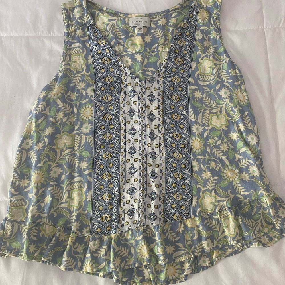 Lucky brand large tank top blouse